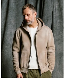 fade zip-up hoodie