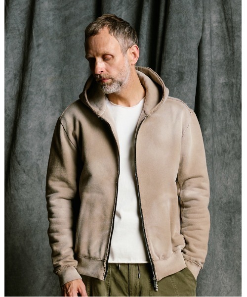 wjk(ダヴルジェイケイ)の「fade zip-up hoodie(ブルゾン・メンズ・ブラック/ベージュ/ネイビー・SMALL/MEDIUM/LARGE/X-LARGE)」の2枚目の写真