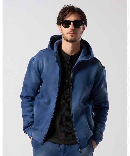 wjk(ダヴルジェイケイ)の「fade zip-up hoodie(ブルゾン・メンズ・ブラック/ベージュ/ネイビー・SMALL/MEDIUM/LARGE/X-LARGE)」の10枚目の写真
