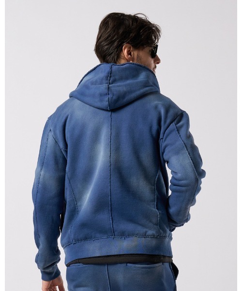 wjk(ダヴルジェイケイ)の「fade zip-up hoodie(ブルゾン・メンズ・ブラック/ベージュ/ネイビー・SMALL/MEDIUM/LARGE/X-LARGE)」の12枚目の写真