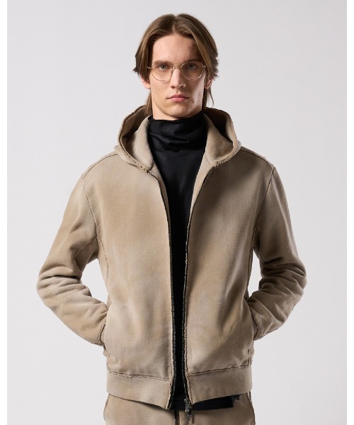 wjk(ダヴルジェイケイ)の「fade zip-up hoodie(ブルゾン・メンズ・ブラック/ベージュ/ネイビー・SMALL/MEDIUM/LARGE/X-LARGE)」の14枚目の写真