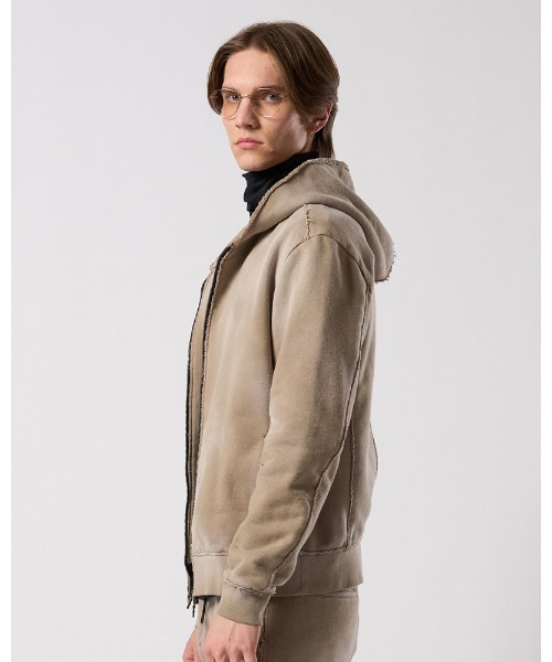 wjk(ダヴルジェイケイ)の「fade zip-up hoodie(ブルゾン・メンズ・ブラック/ベージュ/ネイビー・SMALL/MEDIUM/LARGE/X-LARGE)」の15枚目の写真
