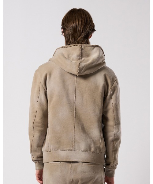 wjk(ダヴルジェイケイ)の「fade zip-up hoodie(ブルゾン・メンズ・ブラック/ベージュ/ネイビー・SMALL/MEDIUM/LARGE/X-LARGE)」の16枚目の写真