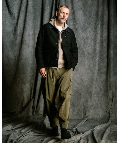 wjk(ダヴルジェイケイ)の「fade zip-up hoodie(ブルゾン・メンズ・ブラック/ベージュ/ネイビー・SMALL/MEDIUM/LARGE/X-LARGE)」の22枚目の写真