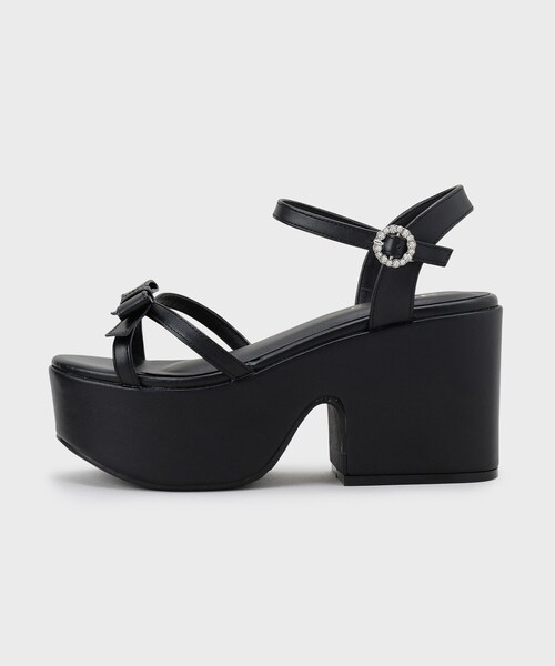 cs T&P(シーエスティーアンドピー)の「厚底バレーコアリボンサンダル(サンダル・レディース・ブラック系8/アイボリー/ブラック/ブラック系1・M/S/LL/L)」の13枚目の写真