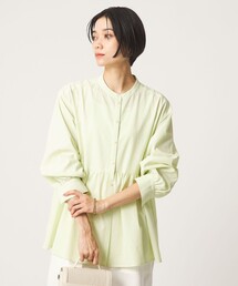 ［size SHORTあり］ペプラム ブラウス UVカット 通気性 吸水速乾