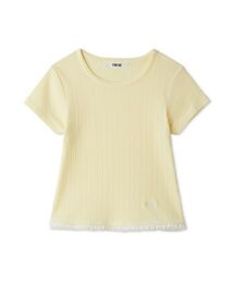フリルヘムコンパクトTシャツ