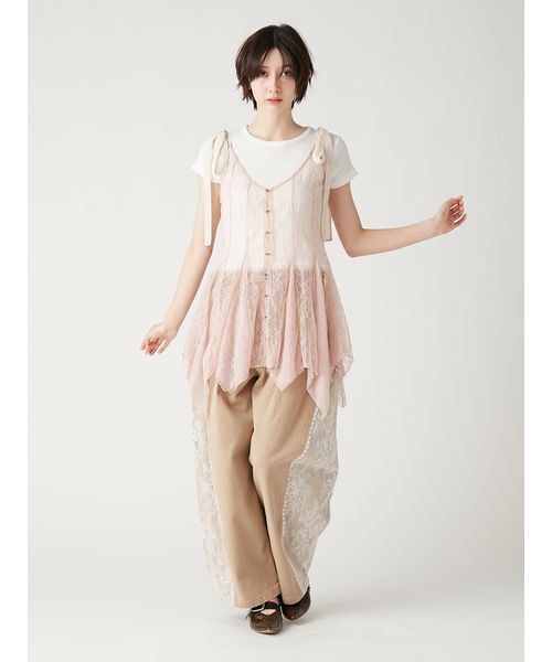 FURFUR(ファーファー)の「フリルヘムコンパクトTシャツ(Tシャツ/カットソー・レディース・ブラック/ピンク/ホワイト/イエロー・F)」の13枚目の写真