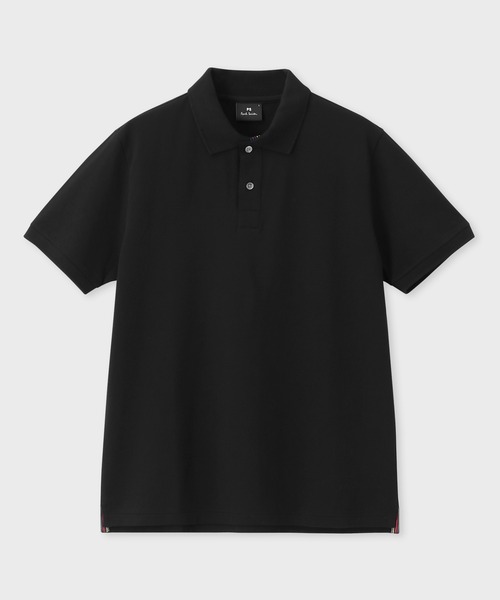 PS Paul Smith(ピーエスポールスミス)の「スポーツストライプ ポロシャツ【162504 534LRN】(ポロシャツ・メンズ・ブラック/ホワイト・MEDIUM/X-LARGE/LARGE/XX-LARGE/SMALL)」の2枚目の写真
