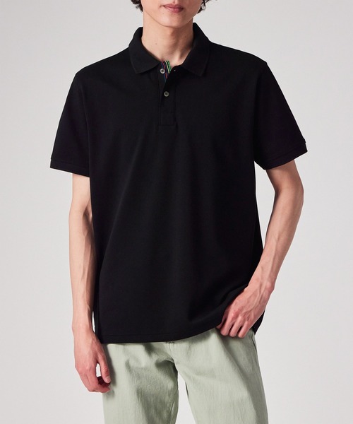 PS Paul Smith(ピーエスポールスミス)の「スポーツストライプ ポロシャツ【162504 534LRN】(ポロシャツ・メンズ・ブラック/ホワイト・MEDIUM/X-LARGE/LARGE/XX-LARGE/SMALL)」の11枚目の写真