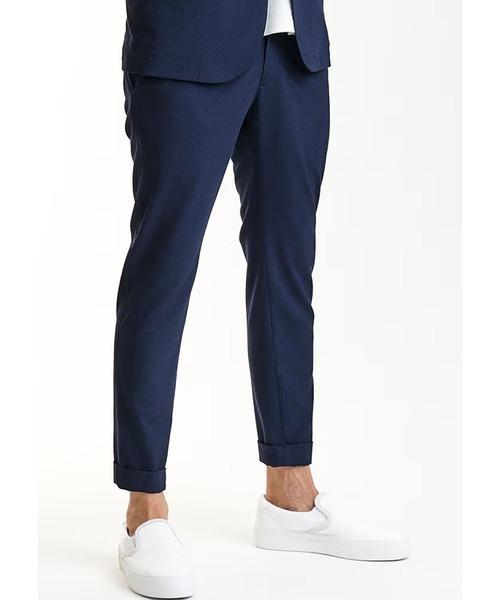 AKM（エイケイエム）の「SWING EASY PANTS (DOUBLE)（その他パンツ・メンズ・ネイビー/グレー×ホワイト/ブラック・MEDIUM）」の7枚目の写真