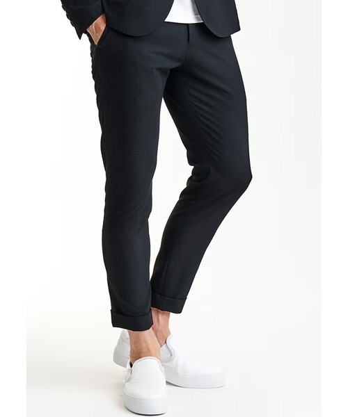 AKM（エイケイエム）の「SWING EASY PANTS (DOUBLE)（その他パンツ・メンズ・ネイビー/グレー×ホワイト/ブラック・MEDIUM）」の10枚目の写真
