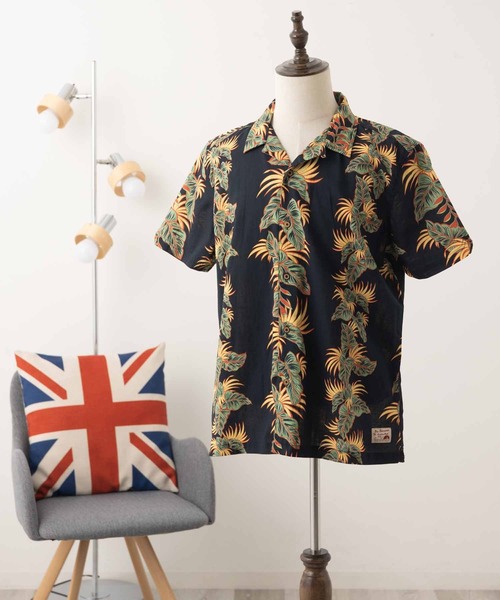 Ben Sherman（ベンシャーマン）の「ボタニカルリーフプリントシャツ（シャツ/ブラウス・メンズ・ブラック・MEDIUM/LARGE）」の2枚目の写真