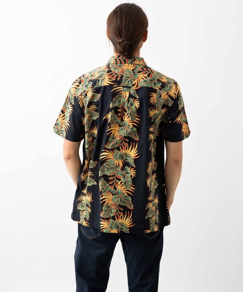 Ben Sherman（ベンシャーマン）の「ボタニカルリーフプリントシャツ（シャツ/ブラウス・メンズ・ブラック・MEDIUM/LARGE）」の4枚目の写真