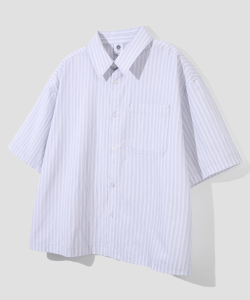 AGOD（エージーオーディー）の「クロップハーフストライプシャツ[グレー]（シャツ/ブラウス・レディース・その他・SMALL/MEDIUM/LARGE）」の12枚目の写真