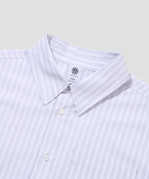 AGOD（エージーオーディー）の「クロップハーフストライプシャツ[グレー]（シャツ/ブラウス・レディース・その他・SMALL/MEDIUM/LARGE）」の10枚目の写真