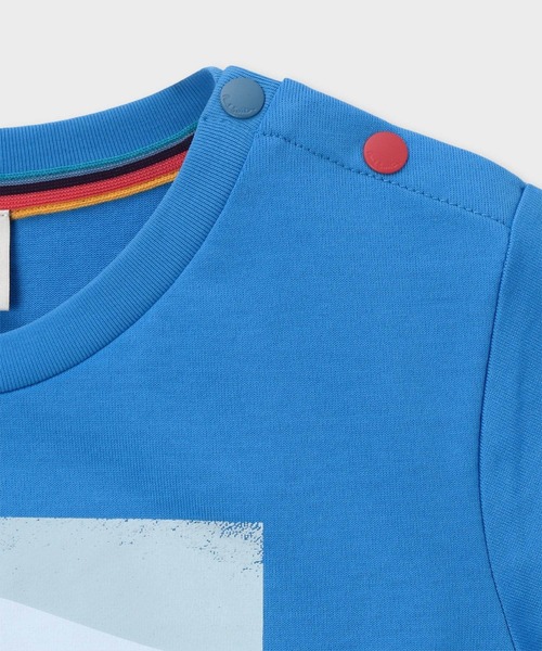 Paul Smith JUNIOR(ポールスミスジュニア)の「ジュニア オーシャン・シーサイド ポストカード Tシャツ / 893197 3561213(Tシャツ/カットソー・キッズ・オフホワイト/ブルー・130cm/120cm/100cm/110cm)」の5枚目の写真