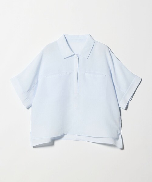 BEAUTY&YOUTH UNITED ARROWS(ビューティーアンドユースユナイテッドアローズ)の「レーヨンポリエステル ストライプ チュニック(シャツ/ブラウス・レディース・ライム/ブラック/ライトブルー・FREE)」の15枚目の写真