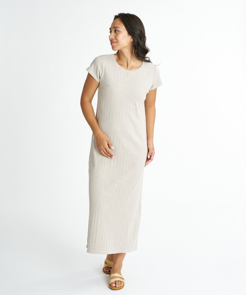 BILLABONG(ビラボン)の「BILLABONG ウィメンズ RANDOM RIB TEE ONEPIECE ワンピース 【2026年夏モデル】(ワンピース・レディース・ブラック/グレー・MEDIUM/LARGE)」の2枚目の写真