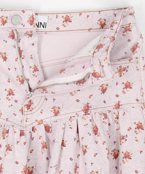 Firsthand(ファーストハンド)の「GANNI/ガニー Printed Paint Denim Long Skirt / A1090268 / 花柄 プリント フレア デニムスカート(デニムスカート・レディース・ピンク・36)」の10枚目の写真