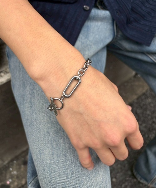 Chikashitsu +】clip hook chain bracelet / 【チカシツプラス