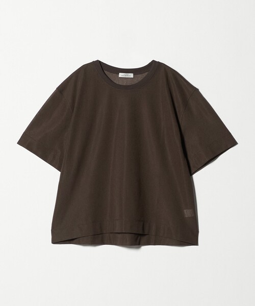 green label relaxing(グリーンレーベルリラクシング)の「シアー メッシュ クルーネック プルオーバー カットソー(Tシャツ/カットソー・レディース・ライム/オフホワイト/ブラック/ダークブラウン・FREE)」の20枚目の写真