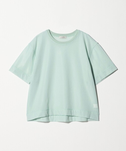 green label relaxing(グリーンレーベルリラクシング)の「シアー メッシュ クルーネック プルオーバー カットソー(Tシャツ/カットソー・レディース・ライム/オフホワイト/ブラック/ダークブラウン・FREE)」の14枚目の写真
