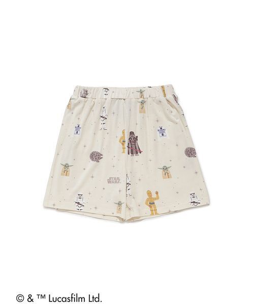 gelato pique(ジェラートピケ)の「【STAR WARS】【キッズ】総柄ショートパンツ(ルームウェア/パジャマ・キッズ・クリーム/ミント・90/100/110/120)」の4枚目の写真