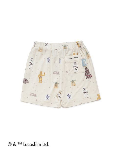 gelato pique(ジェラートピケ)の「【STAR WARS】【キッズ】総柄ショートパンツ(ルームウェア/パジャマ・キッズ・クリーム/ミント・90/100/110/120)」の5枚目の写真