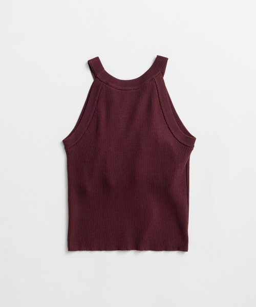 PRANK PROJECT(プランクプロジェクト)の「【2026Summer Pre-Order】カップ付きアメスリニット / Cup-In American Sleeve Knit(タンクトップ・レディース・ホワイト/ボルドー/ブラック/グレー・S/M)」の18枚目の写真