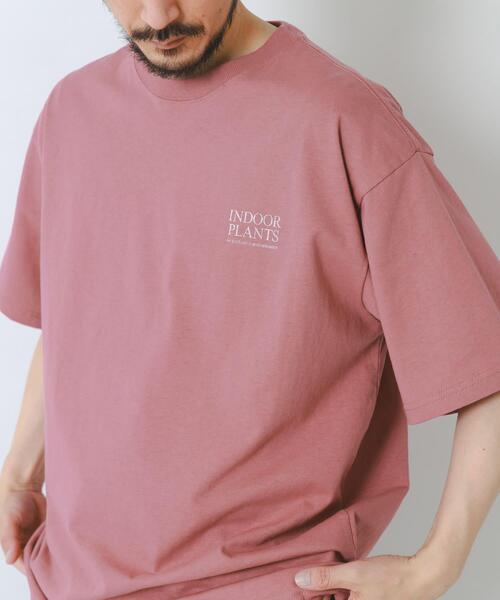 ITEMS URBANRESEARCH（アイテムズ アーバンリサーチ）の「Plantsバックプリント USEDライク Tシャツ（Tシャツ/カットソー・メンズ・ブラック/ピンク系その他/ホワイト・LARGE/MEDIUM）」の13枚目の写真