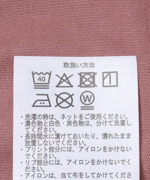 ITEMS URBANRESEARCH（アイテムズ アーバンリサーチ）の「Plantsバックプリント USEDライク Tシャツ（Tシャツ/カットソー・メンズ・ブラック/ピンク系その他/ホワイト・LARGE/MEDIUM）」の4枚目の写真