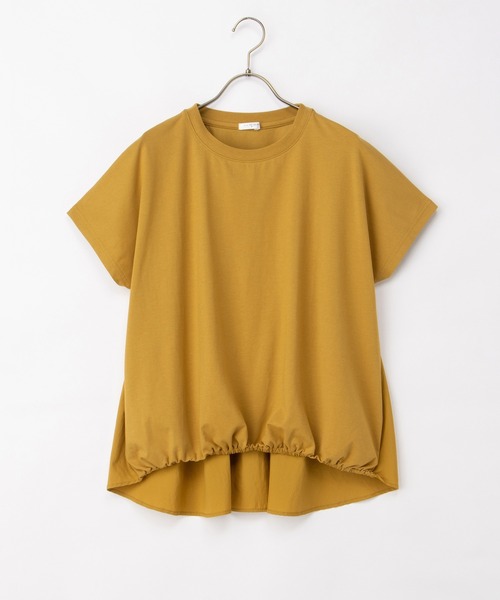 Honeys(ハニーズ)の「【ハニさら・接触冷感・UVカット】裾ゴムドルマントップス(Tシャツ/カットソー・レディース・ブラック/モカ/ブルー/マスタード・LL/L/M)」の19枚目の写真