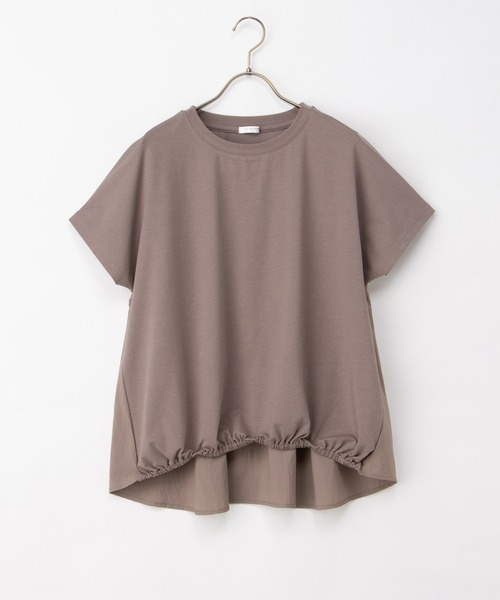 Honeys(ハニーズ)の「【ハニさら・接触冷感・UVカット】裾ゴムドルマントップス(Tシャツ/カットソー・レディース・ブラック/モカ/ブルー/マスタード・LL/L/M)」の17枚目の写真