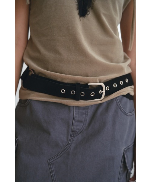 SOEMIN(ソミン)の「W circle belt/ダブルサークルベルト(ベルト・レディース・ブラック/ブラウン・FREE)」の7枚目の写真