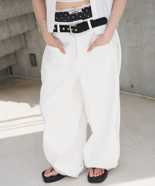 SOEMIN(ソミン)の「W circle belt/ダブルサークルベルト(ベルト・レディース・ブラック/ブラウン・FREE)」の20枚目の写真