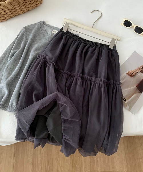 MAISON DE THERESE(メゾン ド テレーズ)の「ボリュームチュールスカート(スカート・レディース・White/Black/GRAY・M)」の17枚目の写真