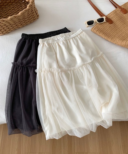 MAISON DE THERESE(メゾン ド テレーズ)の「ボリュームチュールスカート(スカート・レディース・White/Black/GRAY・M)」の16枚目の写真