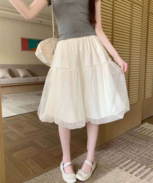 MAISON DE THERESE(メゾン ド テレーズ)の「ボリュームチュールスカート(スカート・レディース・White/Black/GRAY・M)」の12枚目の写真
