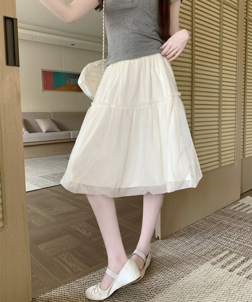 MAISON DE THERESE(メゾン ド テレーズ)の「ボリュームチュールスカート(スカート・レディース・White/Black/GRAY・M)」の11枚目の写真