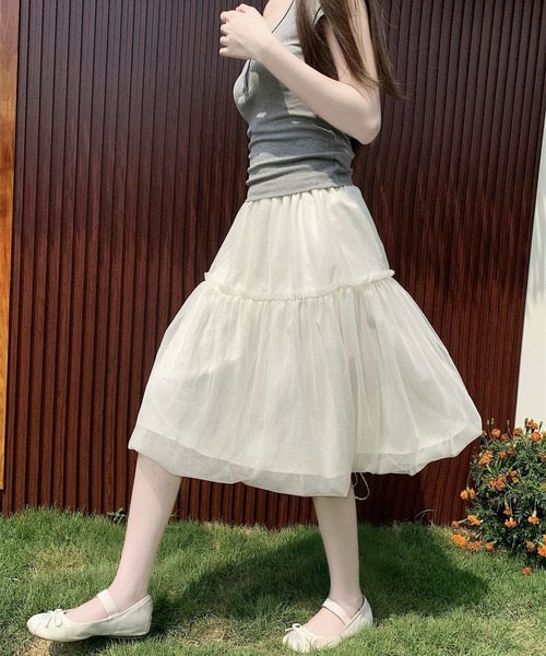 MAISON DE THERESE(メゾン ド テレーズ)の「ボリュームチュールスカート(スカート・レディース・White/Black/GRAY・M)」の9枚目の写真