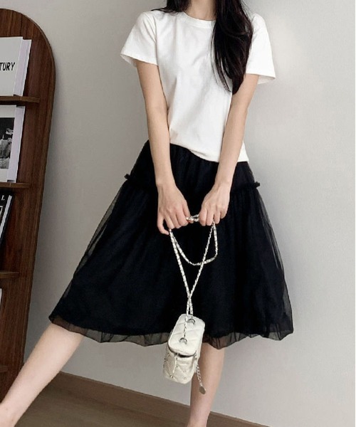 MAISON DE THERESE(メゾン ド テレーズ)の「ボリュームチュールスカート(スカート・レディース・White/Black/GRAY・M)」の14枚目の写真