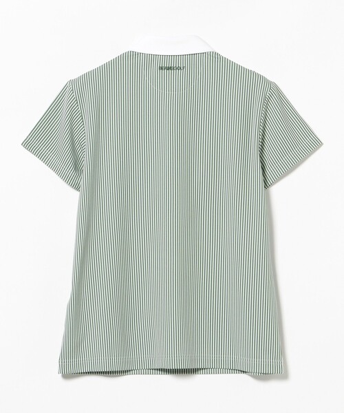 BEAMS GOLF(ビームスゴルフ)の「〈WOMEN〉PURPLE LABEL / ストライプ クレリック ポロシャツ(ポロシャツ・レディース・グリーン/ネイビー・S/M/L)」の15枚目の写真