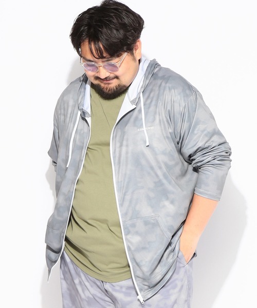 ラッシュガード メンズ 大きいサイズ UPF50+ カモフラボーダー柄