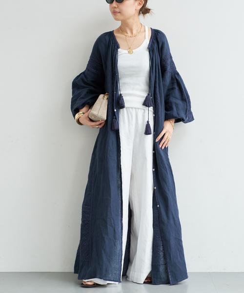 Deuxieme Classe(ドゥーズィエムクラス)の「Muscari DRESS(ワンピース・レディース・ネイビー・FREE)」の7枚目の写真