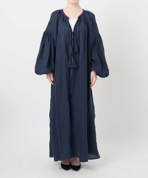 Deuxieme Classe(ドゥーズィエムクラス)の「Muscari DRESS(ワンピース・レディース・ネイビー・FREE)」の11枚目の写真