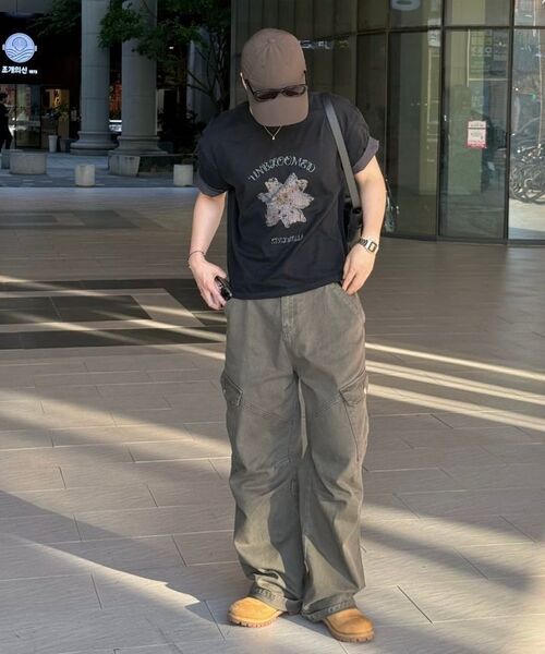 EXCONTAINER(エックスコンテナ)の「ヴィンテージダイダーカゴパンツ (カーキ)(その他パンツ・メンズ・その他・LARGE/SMALL/X-LARGE/MEDIUM)」の12枚目の写真