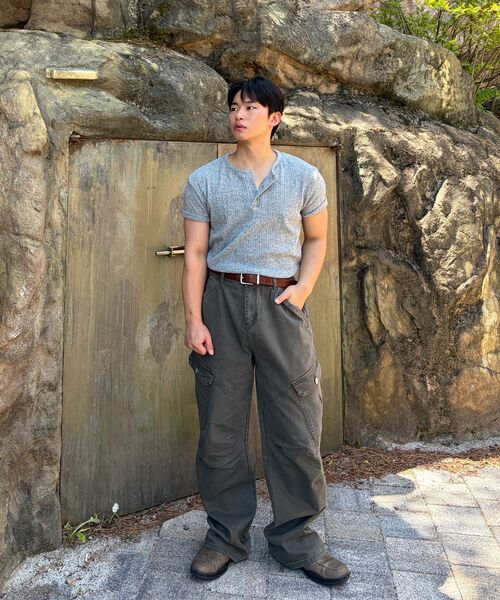 EXCONTAINER(エックスコンテナ)の「ヴィンテージダイダーカゴパンツ (カーキ)(その他パンツ・メンズ・その他・LARGE/SMALL/X-LARGE/MEDIUM)」の14枚目の写真
