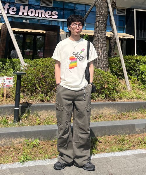 EXCONTAINER(エックスコンテナ)の「ヴィンテージダイダーカゴパンツ (カーキ)(その他パンツ・メンズ・その他・LARGE/SMALL/X-LARGE/MEDIUM)」の2枚目の写真