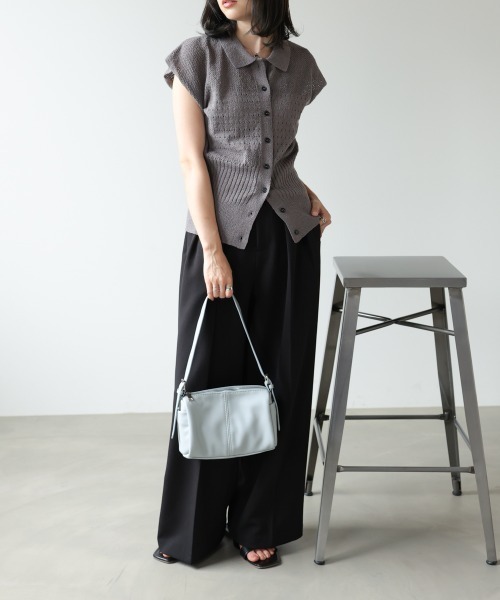 Bab(バブ)の「ミニドラムショルダーバッグ(ショルダーバッグ・レディース・アイボリー/ブラック/ライトブルー・ONESIZE)」の10枚目の写真